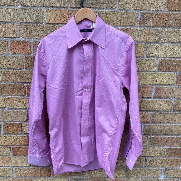 Vintage 100% Cotton Gucci Dress Shirt Pink Size 42 / 16.5 - Picture 4 of 11